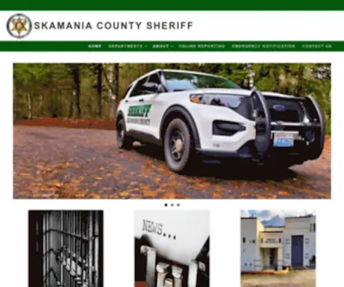 Skamaniasheriff.com(Skamania County Sheriff) Screenshot