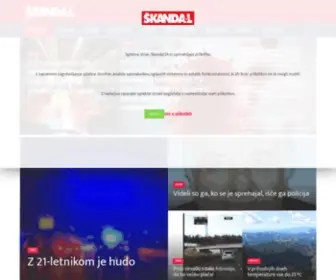 Skandal24.si(Domov) Screenshot
