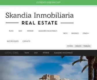 Skandiainmobiliaria.com(Inmobiliaria Peñiscola) Screenshot