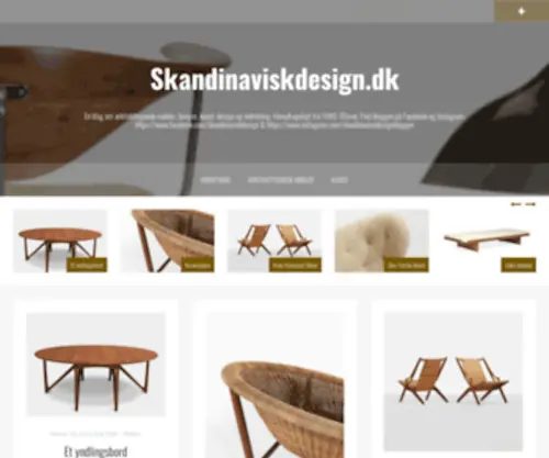 Skandinaviskdesign.dk(En blog om arkitekttegnede møbler) Screenshot