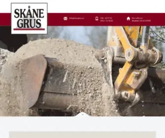 Skanegrus.se(Skåne Grus AB) Screenshot