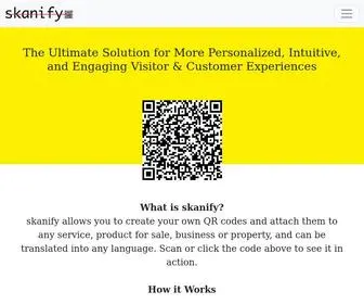 Skanify.com(Create QR Codes For Anything) Screenshot