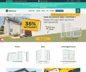 Skanva.no(Vinduer og ytterdører på nett) Screenshot