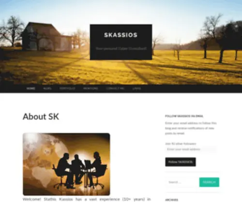 Skassios.com(Your personal Cyber Consultant) Screenshot