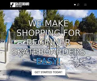 Skateboardforkids.com(Beginner Skateboards for Kids) Screenshot