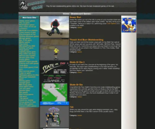 Skateboardgamez.com(Skateboardgamez) Screenshot