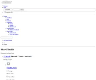 Skatefluckit.com(Fluckit) Screenshot