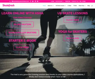 Skatefresh.com(London Inline Skating and Rollerblading Lessons) Screenshot
