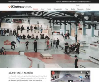 Skatehalle-Aurich.de(Deutschlands größte Skatehalle in Aurich) Screenshot
