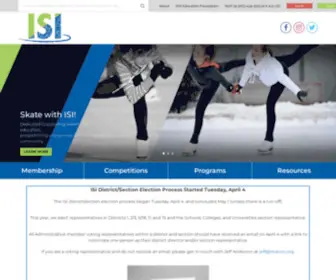 Skateisi.org(The ice sports industry (isi)) Screenshot