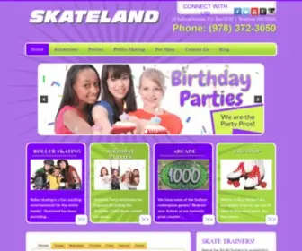 Skateland.com(Roller Skating Haverhill) Screenshot