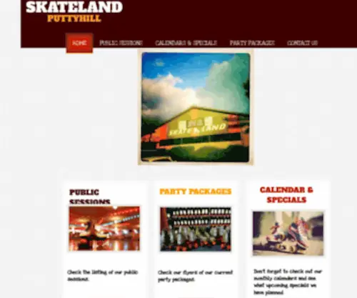 Skatelandputtyhill.com(Skateland Putty Hill) Screenshot