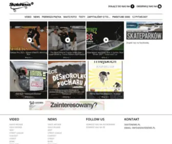 Skatenews.pl(Skateboard news i video) Screenshot