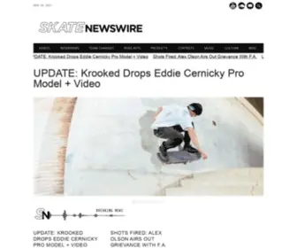 Skatenewswire.com(SKATE NEWSWIRE) Screenshot