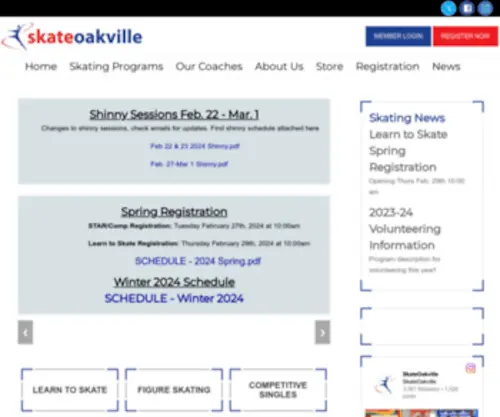 Skateoakville.ca(Skateoakville) Screenshot