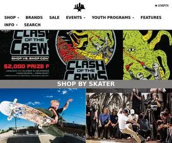 Skateparkoftampa.com(SPoT Skate Shop at Skatepark of Tampa) Screenshot