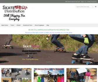 Skateshred.com(Skateshred Distribution Wholesale Longboard supply) Screenshot