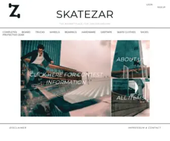 Skatezar.com(Buy &amp; Sell Skateboards) Screenshot