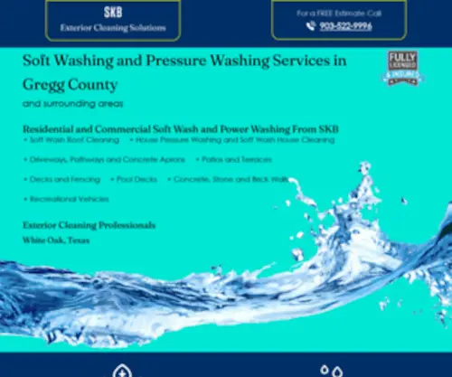 Skbexteriorcleaningsolutions.com(SKB Exterior Cleaning Solutions) Screenshot