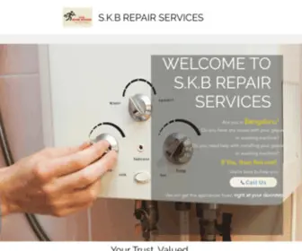 SKbrepairservices.com(Gas Geyser Repair Services) Screenshot