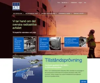 SKB.se(Vi tar hand om det svenska radioaktiva avfallet) Screenshot