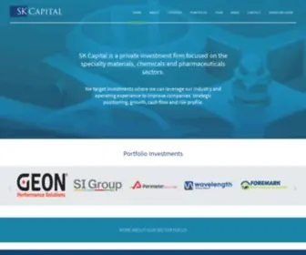 Skcapitalpartners.com(SK Capital) Screenshot