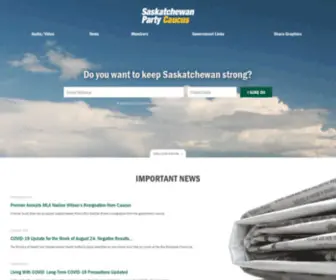 Skcaucus.com(Saskatchewan Party Caucus) Screenshot