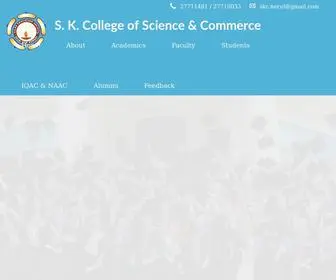 Skcollegenerul.com(College Of Science And Commerce) Screenshot