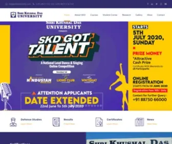 Skduniversity.com(Shri Khushal Das University) Screenshot