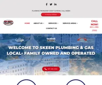 Skeenplumbinggas.com(Skeen Plumbing & Gas) Screenshot