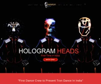 Skeletondancecrew.com(Tron Dance India) Screenshot