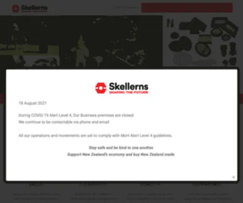 Skellerns.co.nz(For all your metal casting needs) Screenshot