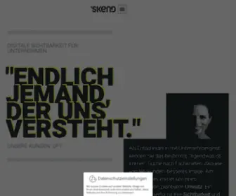 Skend.de(Wordpress Agentur Reutlingen: Digitale Marke für Unternehmen) Screenshot