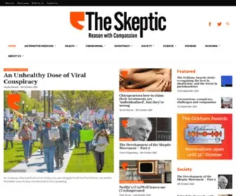 Skeptic.org.uk(The Skeptic) Screenshot