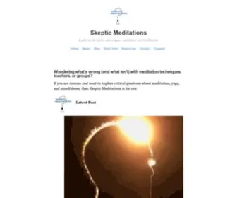 Skepticmeditations.com(Skeptic meditations) Screenshot