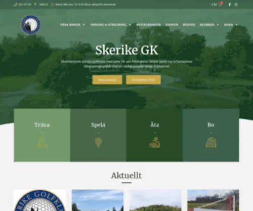 Skerikegolf.se(Välkommen) Screenshot