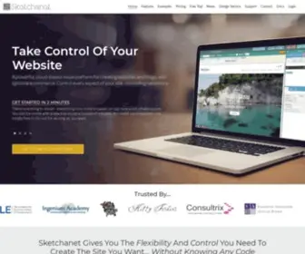 Sketchanet.com(Code-free responsive website creation) Screenshot