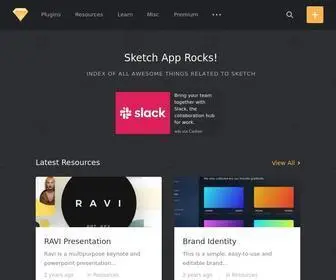 Sketchapp.rocks(Index of all awesome things related to Sketch) Screenshot