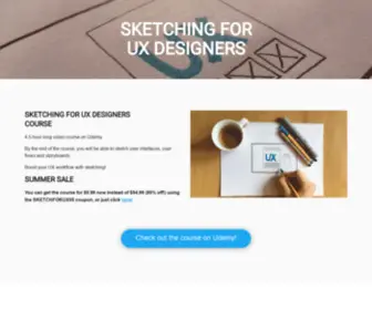 Sketchingforux.com(Sketching for UX designers) Screenshot