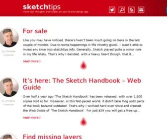 Sketchtips.info(Clever tips for your favourite design app) Screenshot