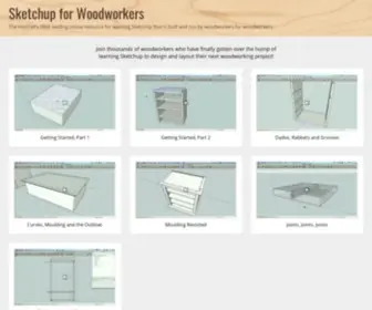 Sketchupforwoodworkers.com(Sketchup for Woodworkers) Screenshot