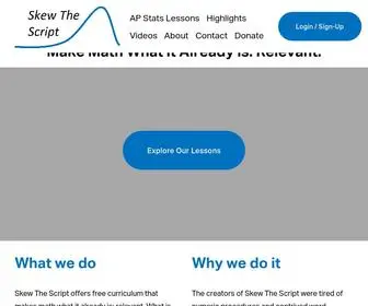 Skewthescript.org(Make math what it already is) Screenshot