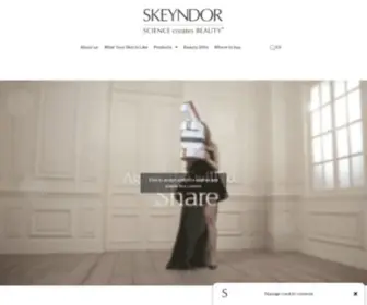 Skeyndor.com(Skeyndor, Science creates beauty. Marca líder de cosmética profesional de alta calidad) Screenshot
