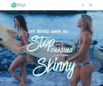 Skfitlife.com(Life Begins When You Stop Chasing Skinny) Screenshot