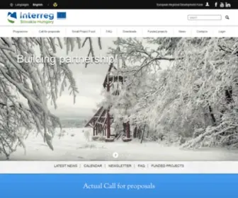 Skhu.eu(Welcome on the page of the Interreg SKHU Programme) Screenshot