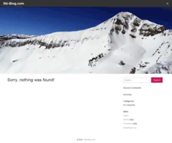 Ski-Blog.com(Ski Blog) Screenshot