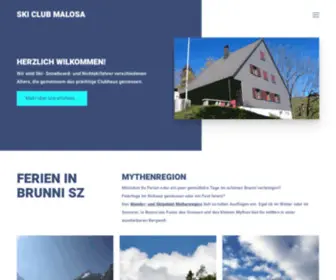 Ski-Club-Malosa.ch(Ski-Club-Malosa: Home) Screenshot