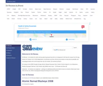 Ski-Review.com(Ski Reviews by) Screenshot