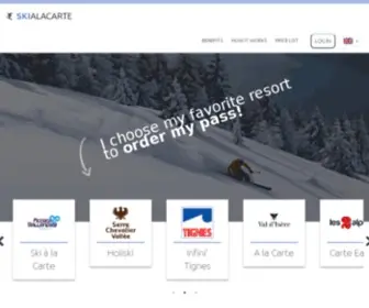 Skialacarte.fr(Ski à la carte) Screenshot