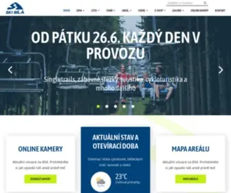 Skibila.cz(Ski areál Bílá v beskydech) Screenshot